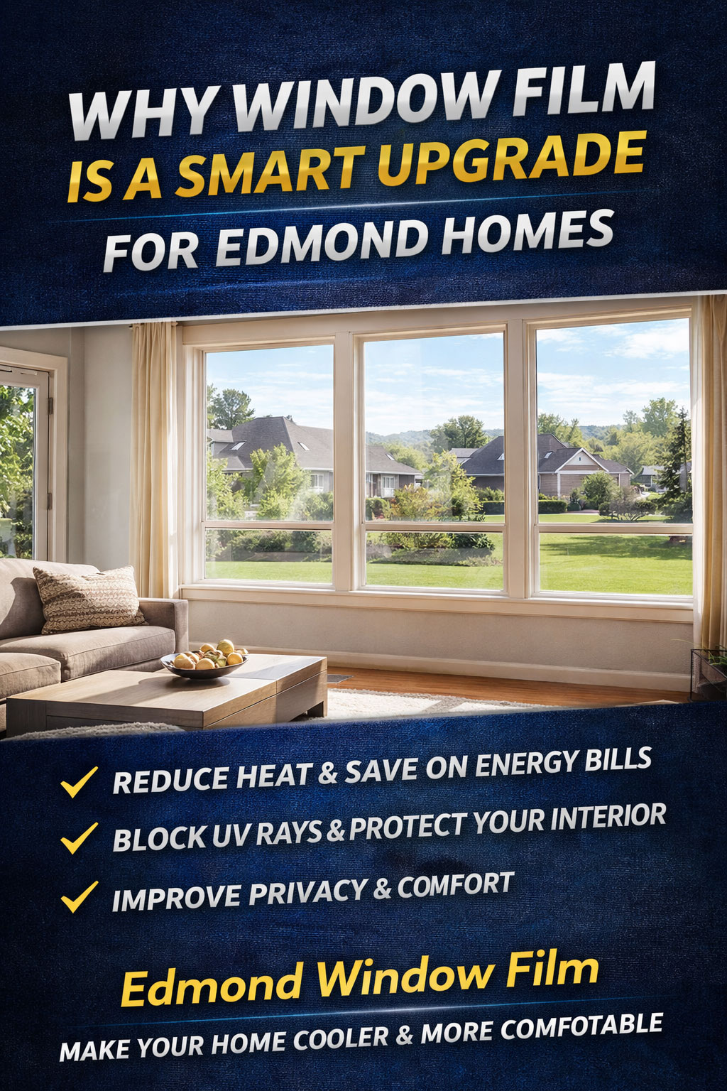 Why Window Film Is a Smart Upgrade for Edmond Homes