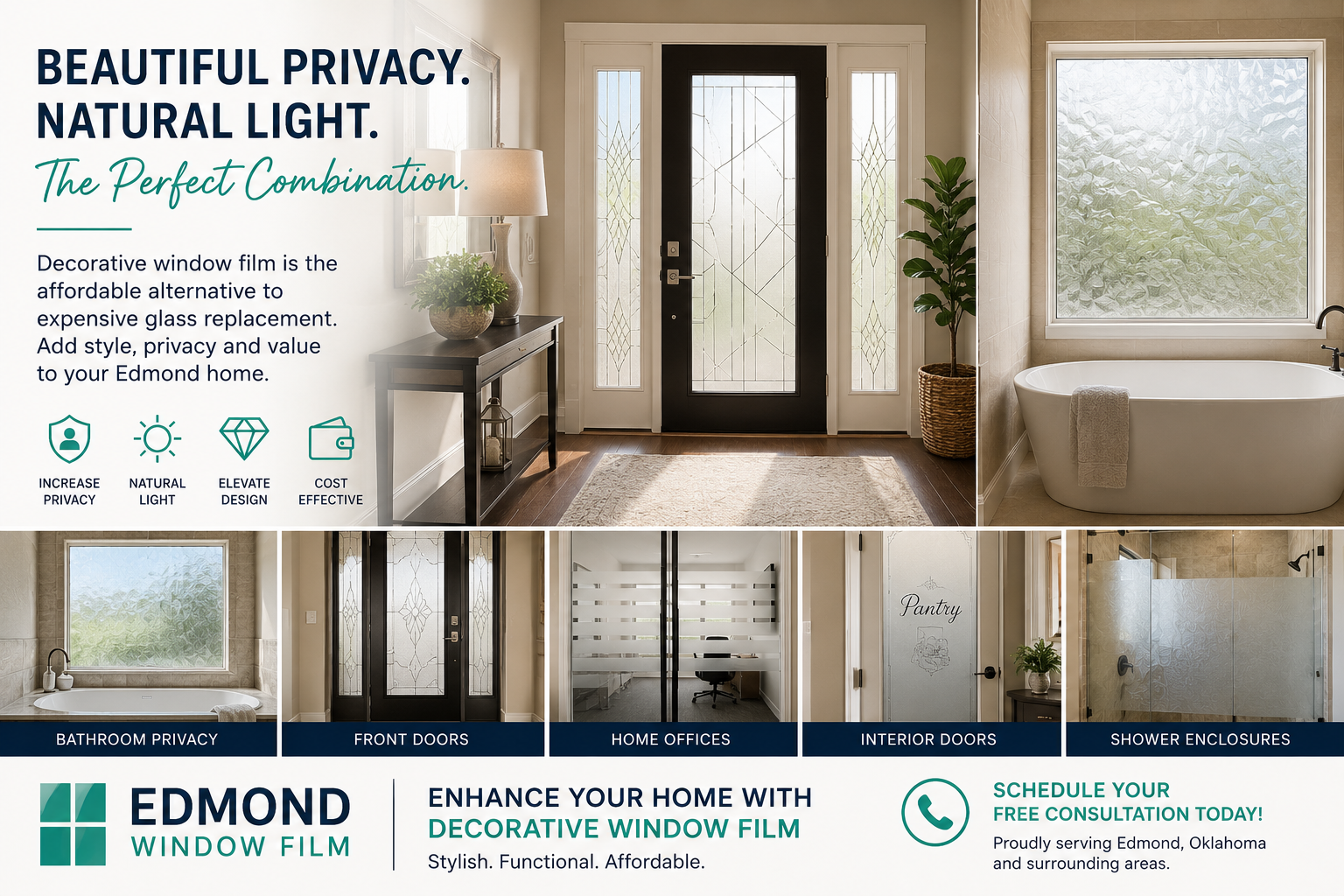 Decorative Window Film: The Hidden Home Upgrade Edmond Homeowners Are Discovering